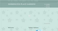 Desktop Screenshot of doddingtonplacegardens.co.uk