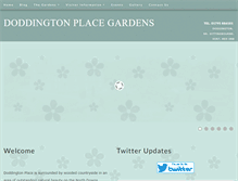 Tablet Screenshot of doddingtonplacegardens.co.uk